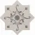 Cevica Becolors Star Stencil Grey 13.25x13.25