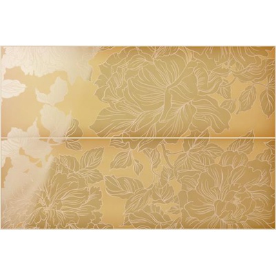 Iris Ceramica Slide 835010 Flowers Caramel 40x60