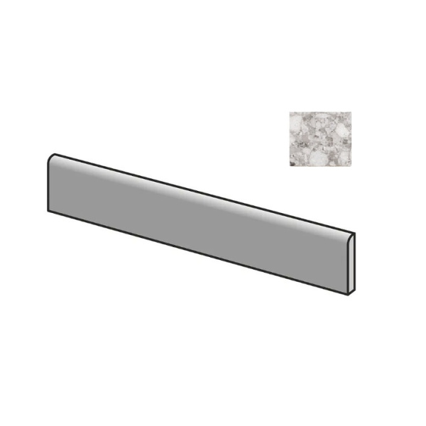 Sant Agostino Venistone CSABVEGY90 Battiscopa 90 Grey 7,3x90