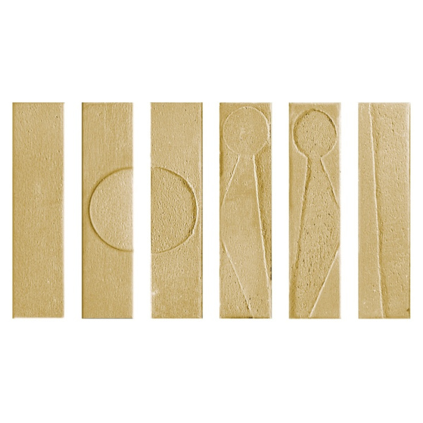 Settecento Koine 118622 Alphabet Ocra 4,5x18,6 - керамическая плитка и керамогранит