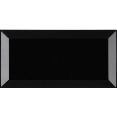 Dar Ceramics Biselado Negro Brillo-2 7.5x15