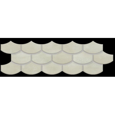 Apavisa Nanocorten 8431940175787 White Lappato Mosaico Flake 14.73x44.63