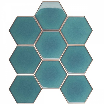 Starmosaic Homework JJFQ80071 Hexagon big Deep Green Glossy 25.6x29.5