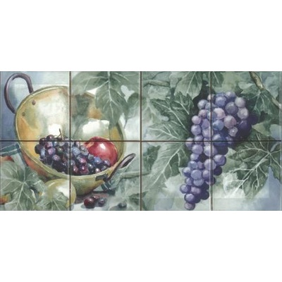 Absolut Keramika Acuarela Uvas Composicion 8пл 20x40