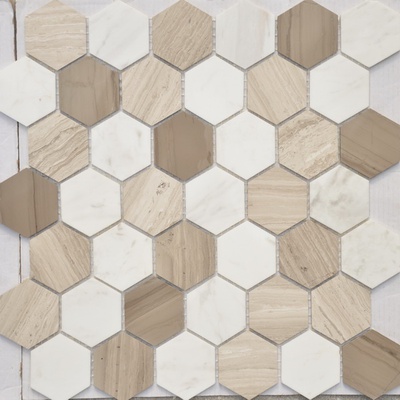 Leedo Pietrine Hexagonal Pietra Mix 3 hex 18x30x6 матовая 29.5x30.5