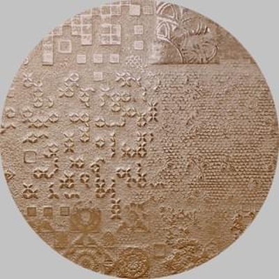 Apavisa Rendering 8431940228971 Circle Moon Bronze Decor 25x25