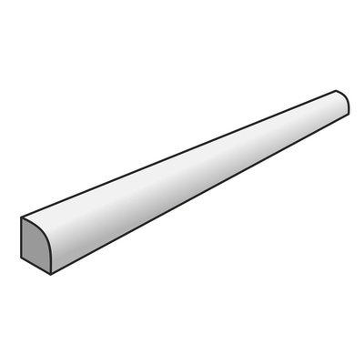 Mutina Ceramica RGCGS77 Grigio Scuro Quarter Round 1,1x10,8