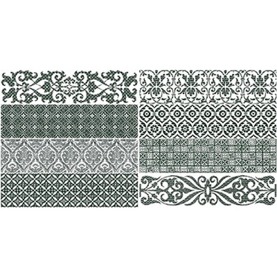 GayaFores Bricktrend Rev. Deco White 8.15x33.15