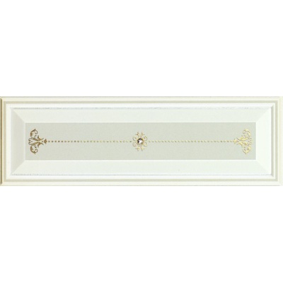 Piemme Valentino Boiserie MRV026 07580 Argento Rilievo V 9.5x30