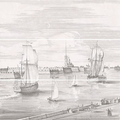 Kerama Marazzi Город на воде 12108R\3x\3F SPb из 3-х частей 75x75