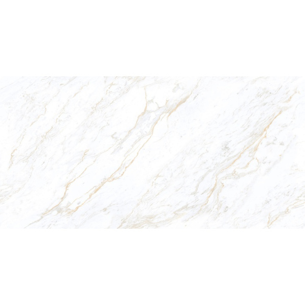 Infinity Ceramica Beatrix White Glossy Golden Line 60x120