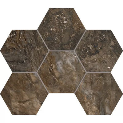 Estima Bernini BR04 Dark Brown Hexagon Неполированный 25x28,5