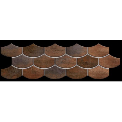 Apavisa Nanocorten 8431940175800 Copper Lappato Mosaico Flake 14.73x44.63