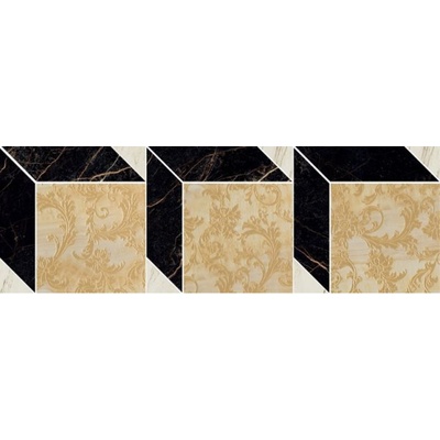 Versace Marble 240862 Decoro Cube Nero/Bianco/Oro 58.5x19.5