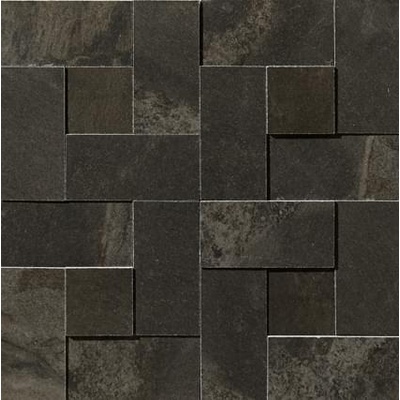 Apavisa Materia 8431940252433 Black Natural Mosaic Brick 29.75x29.75