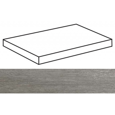 Casalgrande Padana Metalwood 7614995 Ang. Argento Naturale 60x33