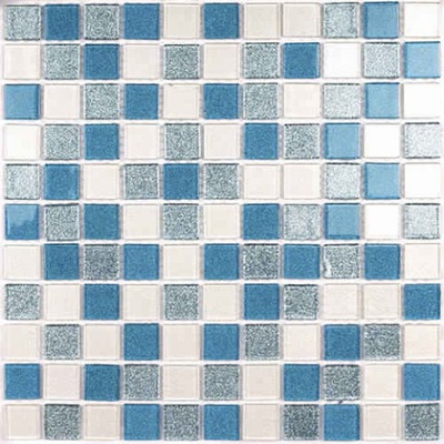 Bonaparte Мозаика стеклянная Shine Blue 30x30