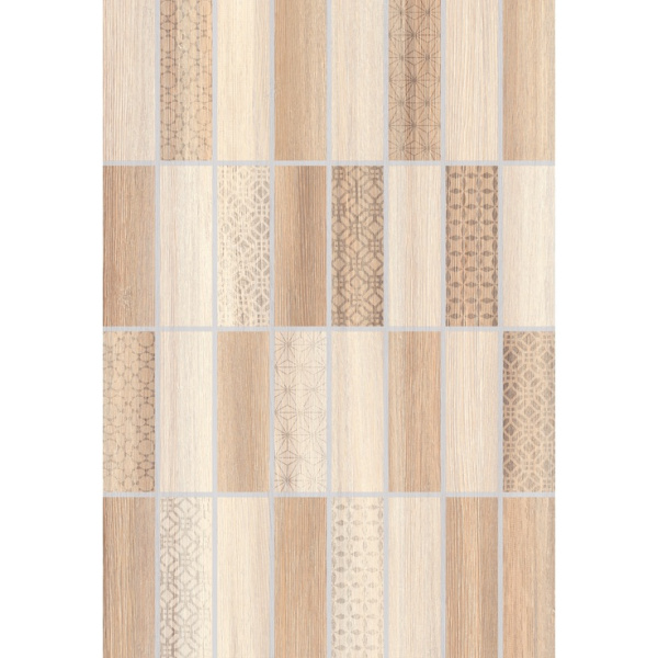 Керамин Нидвуд 3Д Бежевый 27,5x40