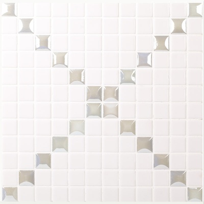 Vidrepur Mixed Trento Edna White  (на сетке) 31,7x31,7