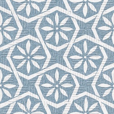 Equipe Area15 Botanic Blue 15x15