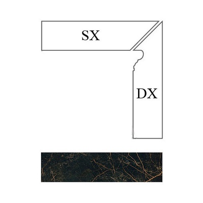 Versace Marble 240623 Battiscala Nero SX Lap Угловой 117x8