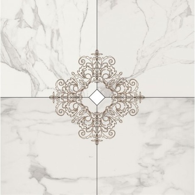 Vallelunga Calacatta 6000604 Compozitione Decoro Calacatta 120x120