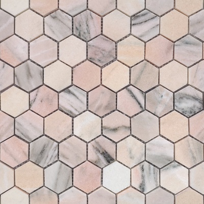 Leedo Pietrine Hexagonal Rosa Salmone Pol hex 23x40x7 29,2x29,8