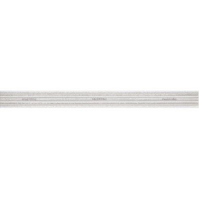 Piemme Valentino Nuances Bianco Listello 9 4.6x50
