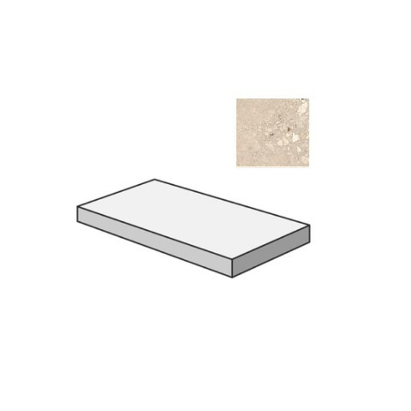 Sant Agostino Logico CSAGSCSA12 Gradone Angolare Sx Cosmo Sand 33x120