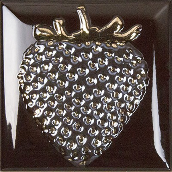 Monopole Ceramica Season Fresa Brillo Bisel Chocolate 15x15