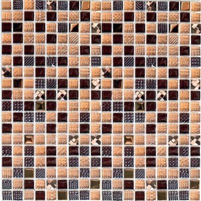 Bonaparte Мозаика стеклянная Crystal brown 30x30