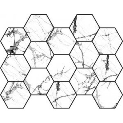 Pamesa Cr Lux Malla Hex Iceberg White 32.5x22.5