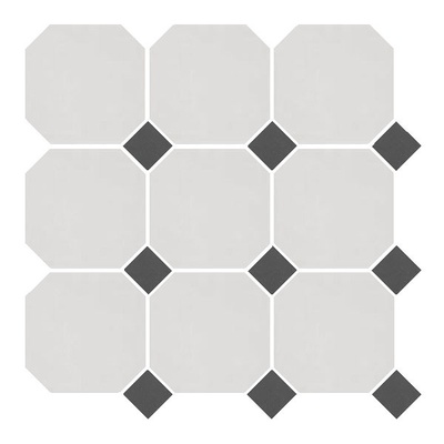 TopCer Field Material 4416OCT14 White Black 30x30 - керамическая плитка и керамогранит