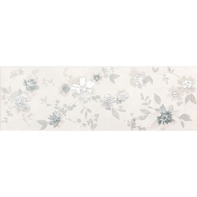 Fap Ceramiche Deco & More fRGH Flower White 25x75 - керамическая плитка и керамогранит