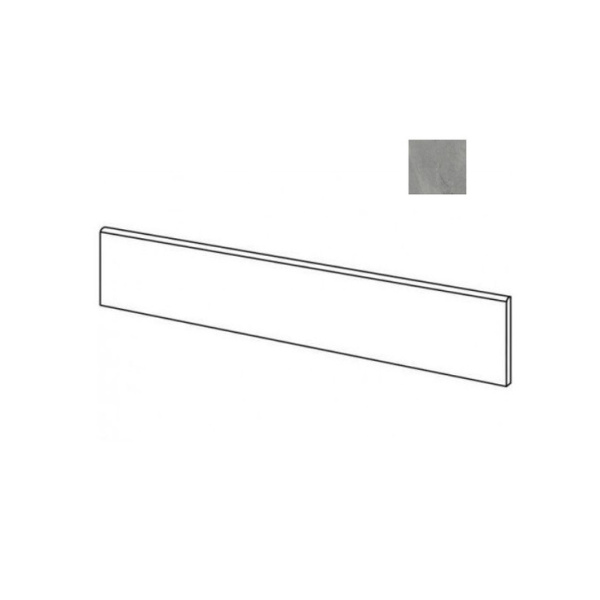 Sant Agostino Bergstone CSABBEDA90 Battiscopa 90 Dark 7,3x90