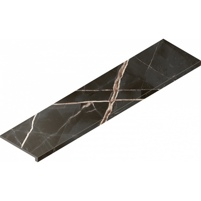 Italon Stellaris 620070002597 Absolut Black Nat Scalino Frontale 33x120 - керамическая плитка и керамогранит