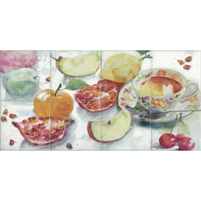 Absolut Keramika Acuarela Frutas Composicion 8пл 20x40