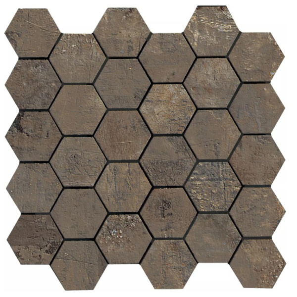 La Fabbrica Ceramiche Artile 156334 Esagona Copper Nat Ret 28x29