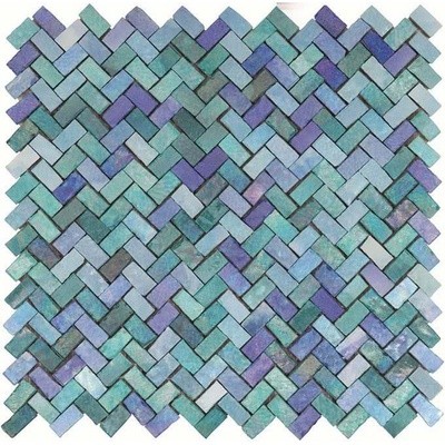 Provenza Zerodesign E284 Mosaico Mare Lustrato Verde/Azzurro 31,6x31,6