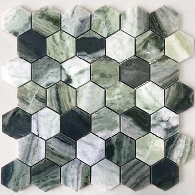 Leedo Pietrine Hexagonal Onice Verde oliva Pol hex 23x40x7 29,2x29,8