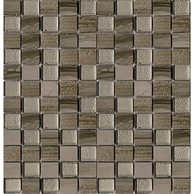 L`antic colonial Mosaicos Time Text Silk Wood 2,3x2,7 29,5x28,5