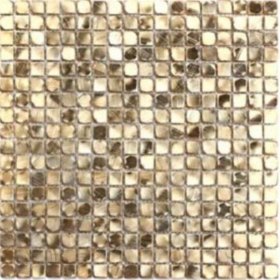 Moreroom Stone Stamping S084 Aluminum Gold 30x30 - керамическая плитка и керамогранит