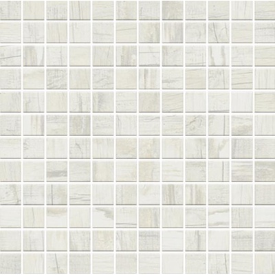 Monocibec Ceramiche Charm 108383 White Mosaico 2.5x2.5 Su Rete 30x30