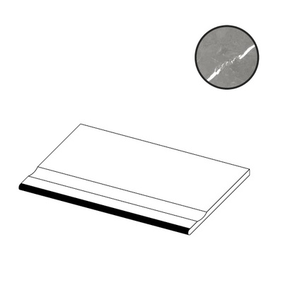 Atlas Concorde Russia Forte Dei Marmi 620090000992 Elegant Grey Bordo Piscina Angolo Dx 20x60