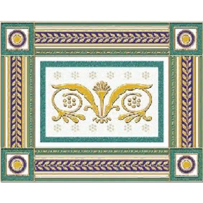 Ceramique Imperiale Золотой Бирюзовый 03-71-909-0 25x20