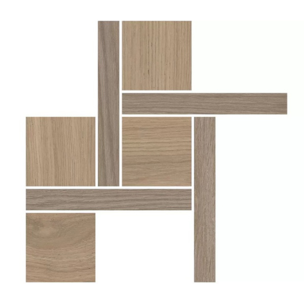 Kerama Marazzi Альберони T056\SG643820 2 Мозаичный Коричневый Светлый Матовый Обрезной 27,5x27,5
