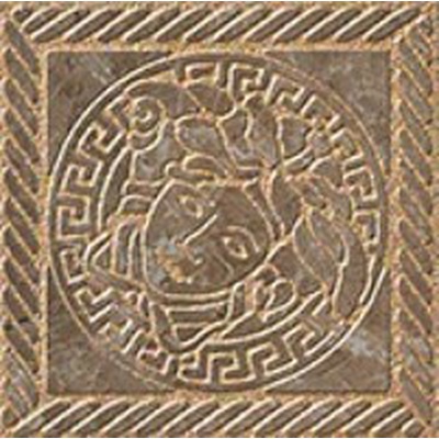 Versace Marble 240307 Tozzetto Medusa Marrone Sab 11.5x11.5