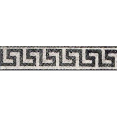 Versace Palace Living Fascia Greca White/Black 8936 19.7x4