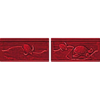 Settecento The Traditional Style 30522 Turtles A-B Burgundy Listello 7,5x15