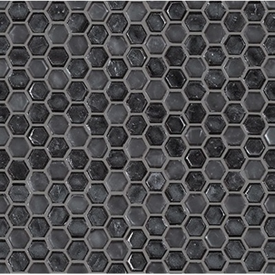 L`antic colonial Flow Hexagon Black 29.1x29.4